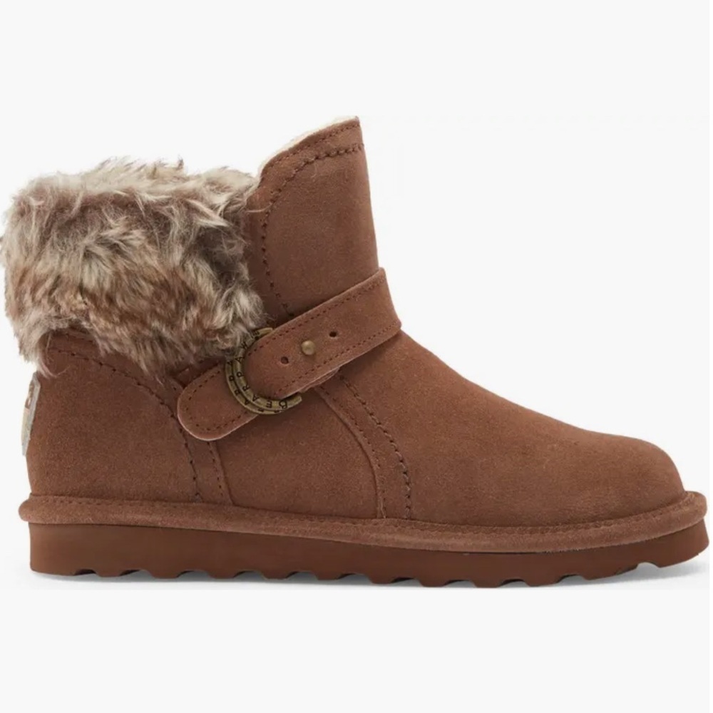 Bearpaw Koko Brown Fur-Lined Cozy Cabin core Ankle Boots 🤩